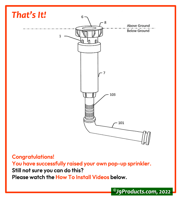 How-to Guide for installing J-9 Sprinkler Extensions